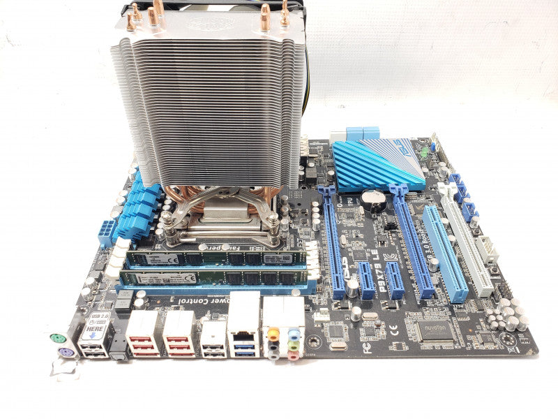 Asus P9X79 LE Desktop Board with Core I7-3820 3.6GHz, 16GB DDR3, No I/O Back Cover