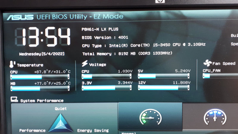 Custom PC- ASUS P8H61-M LX Plus Mobo, i5-3450 3.1GHz, 8GB DDR3