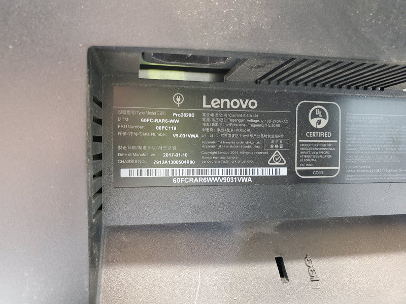 Lenovo ThinkVision 28\\" Monitor (PRO2820D)