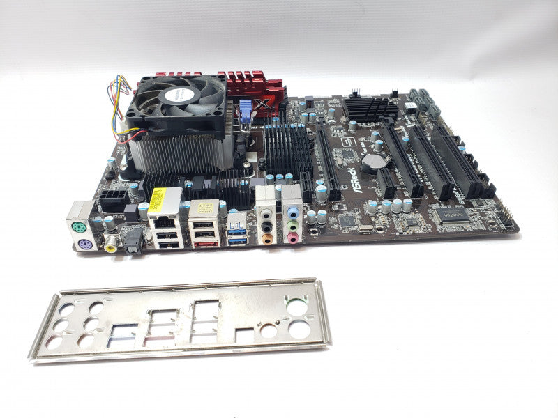 AsRock 970 Extreme3 Board with AMD FX-6300 6C 3.5GHz, 8GB DDR3 RAM, I/O Back Cover