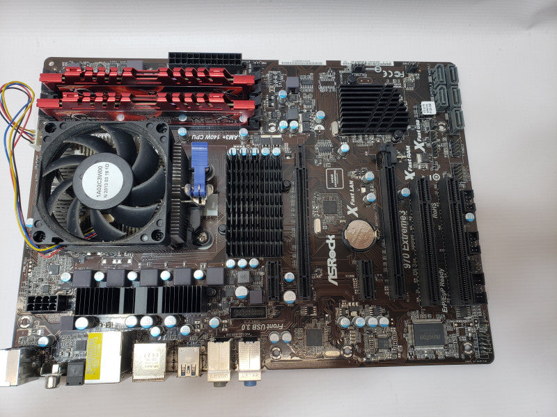 AsRock 970 Extreme3 Board with AMD FX-6300 6C 3.5GHz, 8GB DDR3 RAM, I/O Back Cover
