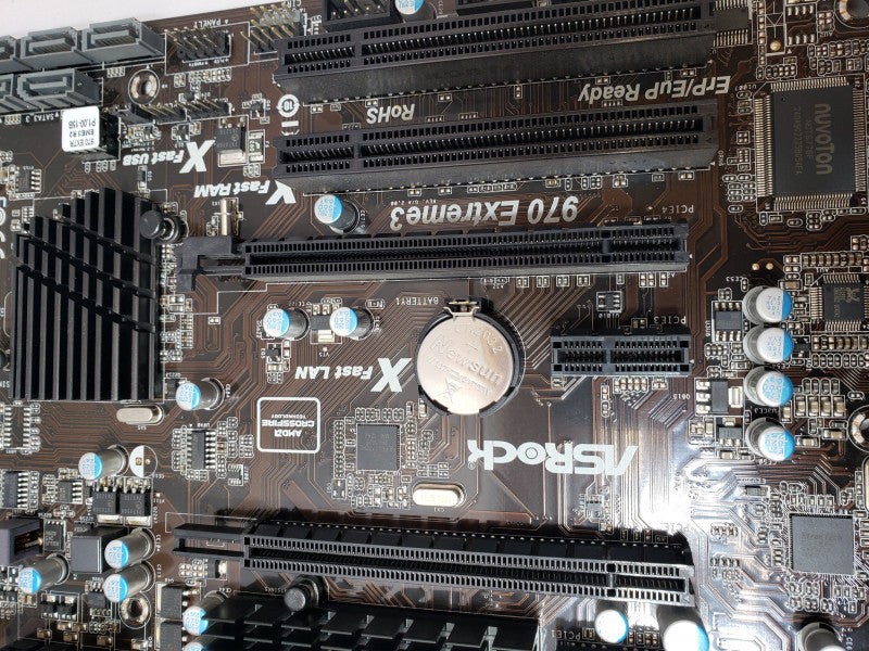 AsRock 970 Extreme3 Board with AMD FX-6300 6C 3.5GHz, 8GB DDR3 RAM, I/O Back Cover