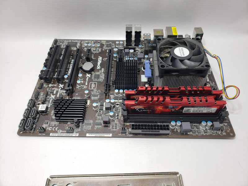 AsRock 970 Extreme3 Board with AMD FX-6300 6C 3.5GHz, 8GB DDR3 RAM, I/O Back Cover