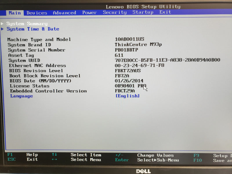Lenovo ThinkCentre M93p Mini PC, Core I7-4765T 2.0GHz, 8GB RAM, No HDD/Antenna/AC Adapter