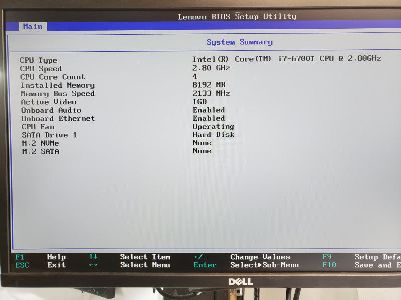 Lenovo ThinkCentre M900,Core I7-6700T 2.8GHz, 8GB DDR4, 512GB SSD, No Power Adapter/Antenna