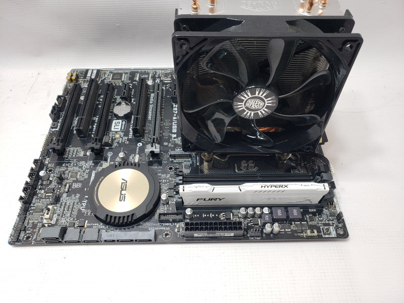 Asus Z97-A/USB 3.1 Board with Core I7-4790K 4.0GHz, 4GB RAM, with I/O Back cover