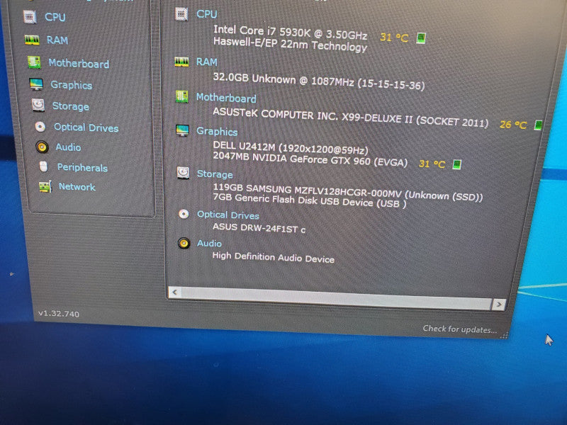 Custom PC - Intel i7 5930K 3.5GHz, 32GB ram, Nvidia GTX 960, 128GB SSD, 5TB HDD, Liquid Cooled