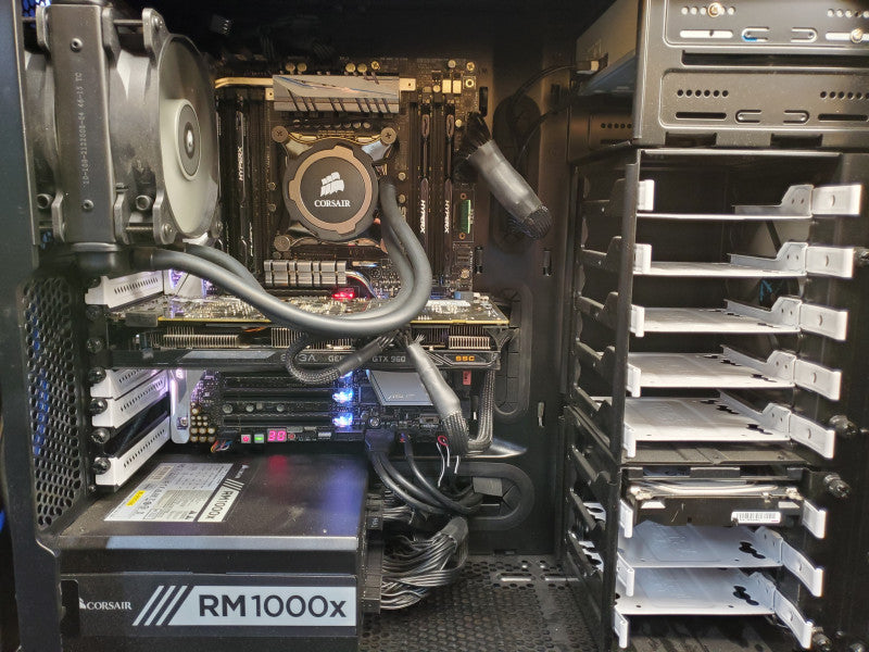 Custom PC - Intel i7 5930K 3.5GHz, 32GB ram, Nvidia GTX 960, 128GB SSD, 5TB HDD, Liquid Cooled