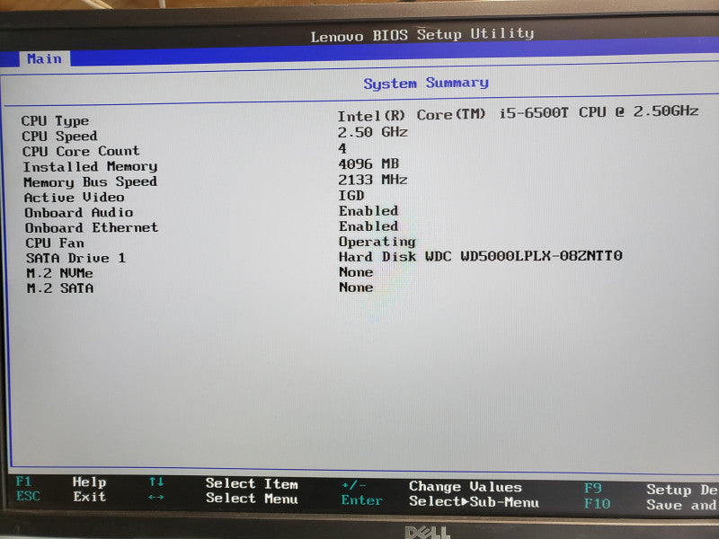 Lenovo ThinkCentre M900, Core I5-6500T 2.5GHz, 4GB DDR4, 500GB HDD/Power Adapter/Antenna
