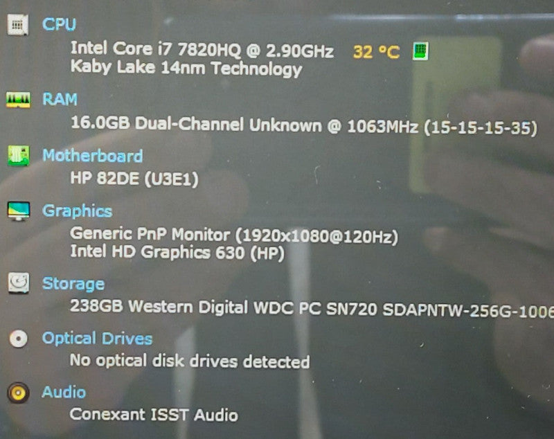 HP EliteBook 1040 G4   i7-7820HQ 2.9GHz 16GB RAM 256GB SSD TouchScreen 14\\"