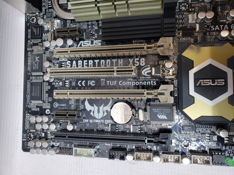 Asus Sabertooth X58 Desktop Board with Core I7-X990 3.47GHz, 4GB RAM, Back I/O cover