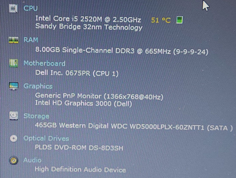 Dell Latitude E5420 i5-2520m 2.5GHz 8GB RAM 500GB HDD 14\\"