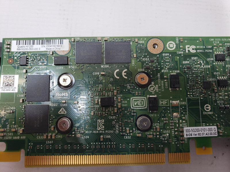 Nvidia Quadro K1200 4 GB GDDR5 Video Card 4x Mini DP Full Height