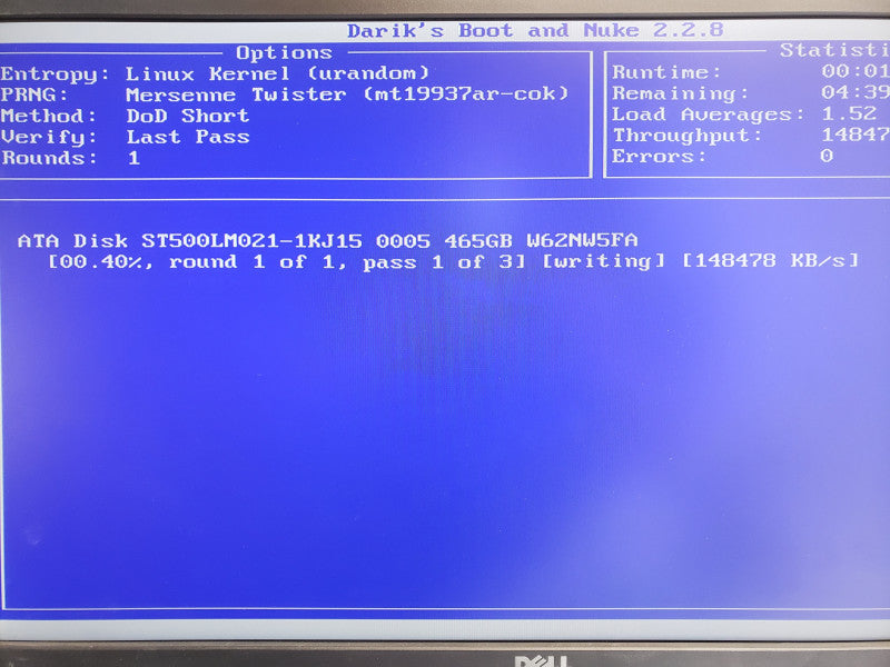 Dell Optiplex 3060 Mini PC, Core i3-8100T 3.1GHz 8GB DDR4, 500GB, No Antenna/AC Adapter