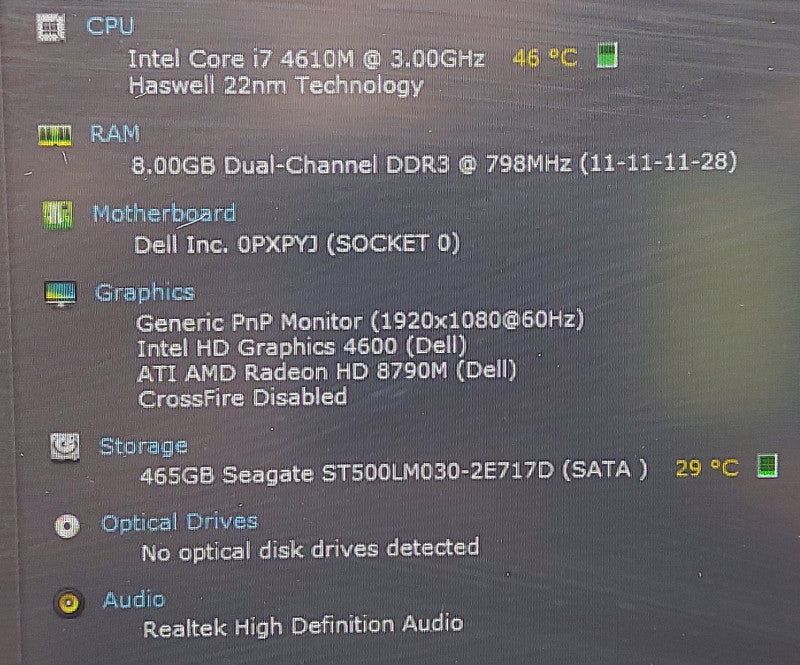 Dell Latitude E6540 i7-4610U 3GHz 8GB RAM 500GB HDD 15.6\\"