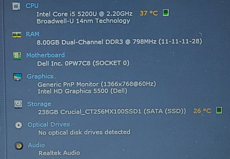 Dell Latitude 3450 i5-5200U 2.2GHz 8GB RAM 256GB SSD 14\\"