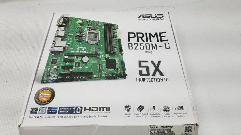 NEW Asus prime B250M-C LGA1151 motherboard