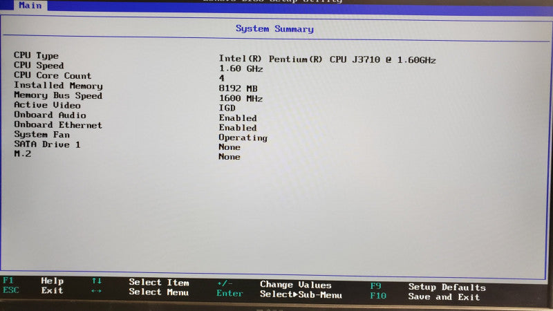 Lenovo ThinkCentre M600 mini PC, Pentium J3710 1.6GHz, 8GB, No HDD/Caddies/Antenna/Power Adapter