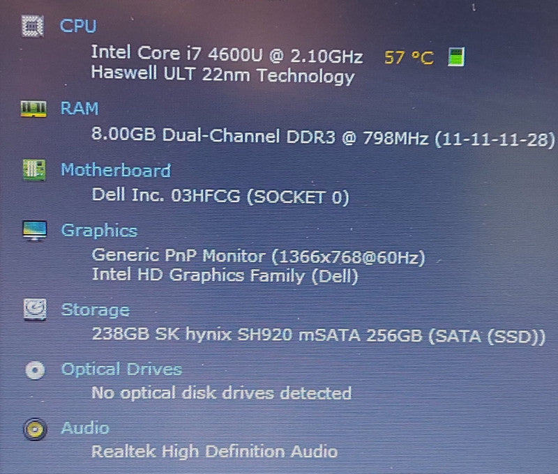 Dell Latitude E7440 i7-4600U 2.1GHz 8GB RAM 256GB SSD 14\\"