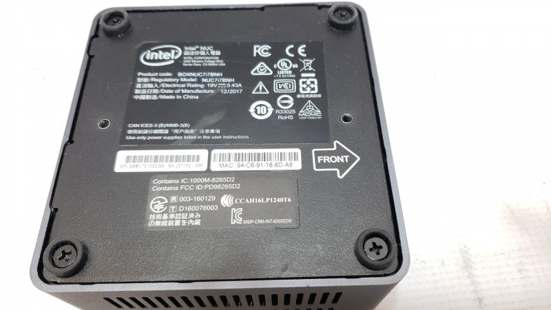 Intel NUC NUC7i7BNH Mini, Core I7-7567U 3.5GHz, 16GB DDR4, 480GB SSD, No Power Adapter/ OS