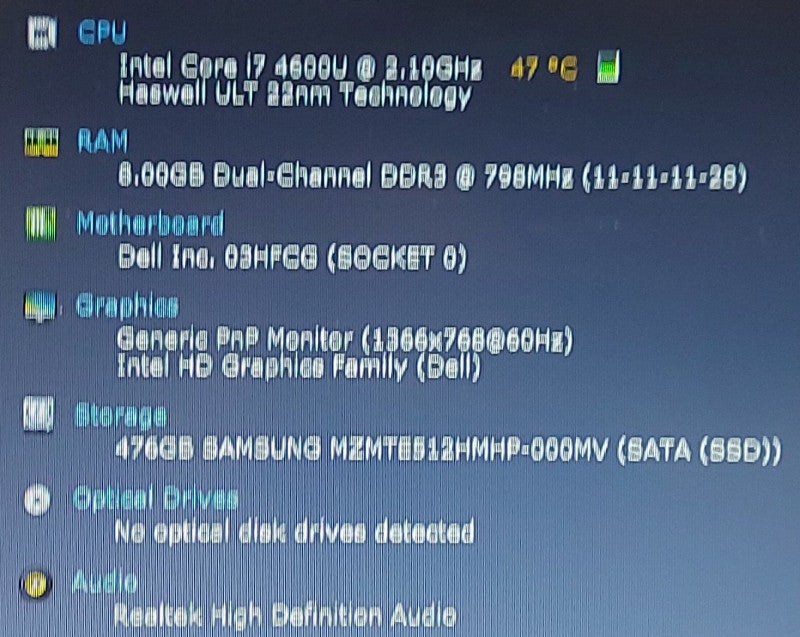 Dell Latitude E7440 i7 4600U 2.1GHz  8GB RAM 512GB SSD 14\\"