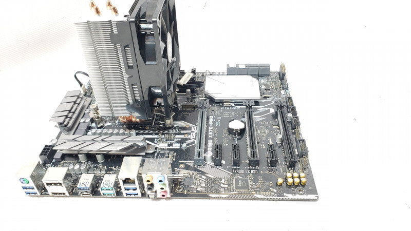 Asus Prime X370-Pro Desktop Board with AMD Ryzen 5 1600X six-Core CPU, No RAM/IO Back Cover
