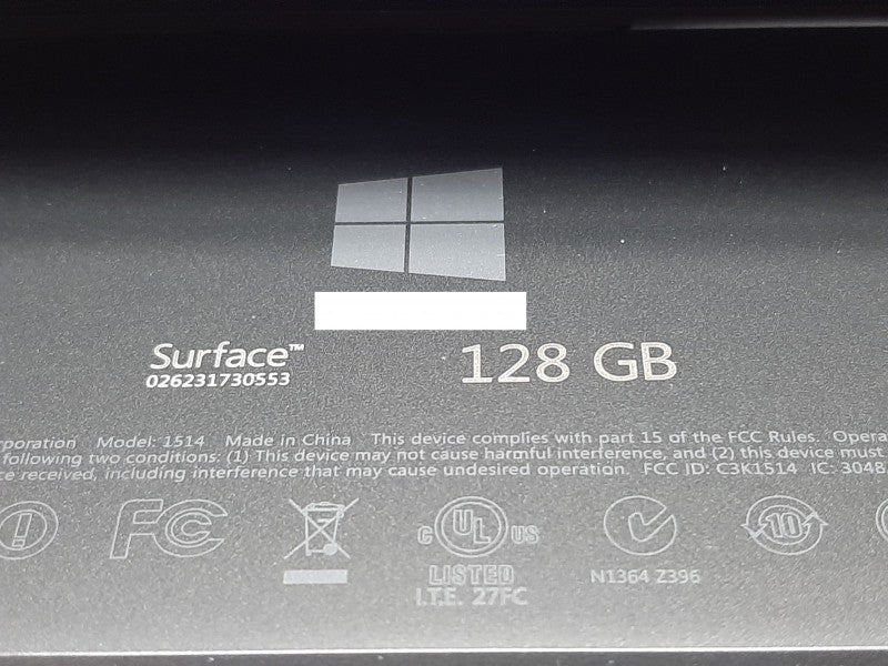 Microsoft Surface Pro i5-3317U @ 1.7GHz 4GB RAM 128GB Flash w/ Keyboard