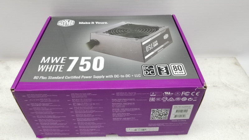 Coolermaster MWE 750 white 80+ Desktop Power Supply