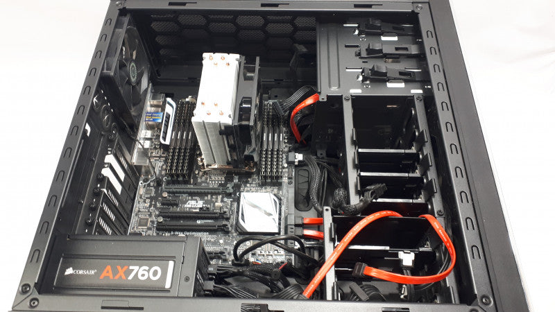 Custom PC- ASUS X99-A/USB3.1 Motherboard, 64GB DDR3, i7-5820K 3.3GHz, No HDD/GPU