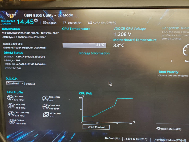 Custom PC, Asus TUF X570 Wi-Fi, Ryzen 5 2600, 16GB Ram, GTX 1060, 250GB SSD, 4TB HDD, RGB