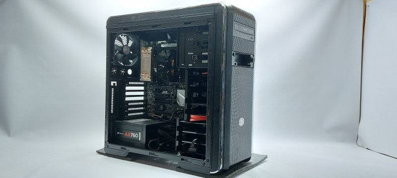 Custom PC- ASUS X99-A/ USB 3.1 Motherboard, 64GB DDR4, i7-5820K 3.3GHz, No HDD/GPU (Missing Side Panel)