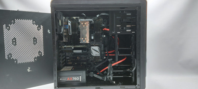 Custom PC- ASUS X99-A Motherboard, 64GB DDR4, i7-5820K 3.3GHz, NVIDIA GeForce GTX 1050 4GB  (Dented)