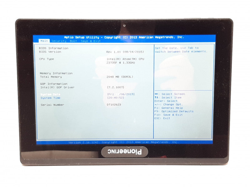 PioneerINC DASH10EA 10.1 mPOS Tablet Atom Z3735F@1.33GHz 2GB RAM 32GB Flash
