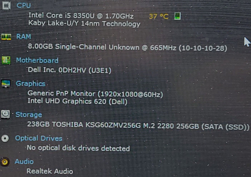 Dell Latitude 5490   i5-8350U 1.7GHz 8GB RAM 256GB SSD 14\\"