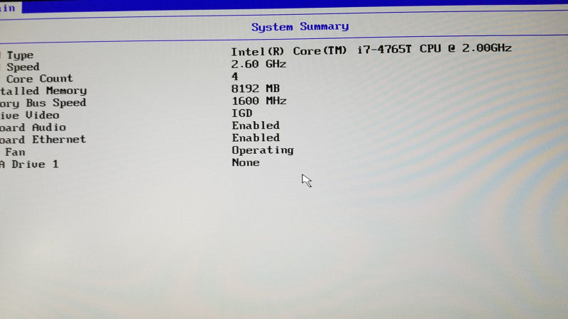 Lenovo Thinkcenter M93p I7-4765T @ 2.00ghz / 8gb ram / no 2.5\\" HDD