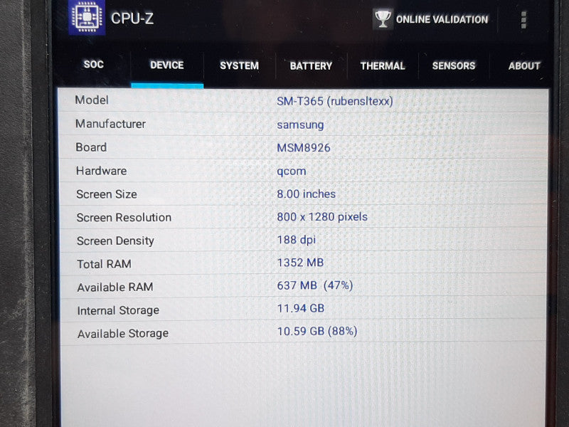 ECOM Tab-Ex DZ 1 SIM Rugged Tablet 1.5GB RAM 16GB Flash