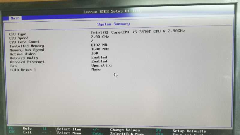 Lenovo Thinkcenter M92p i5-3470T @ 2.90ghz / 8gb ram / no HDDs