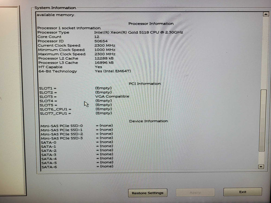 Dell Precision 7920 1x Xeon Gold 5118 64GB DDR4 - No HDD/GPU $