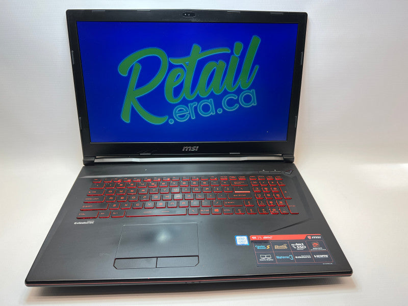 MSI GL73 8RC i7-8750H 16GB RAM & 256GB NVME SSD + 1TB HDD with GTX 1050 2GB