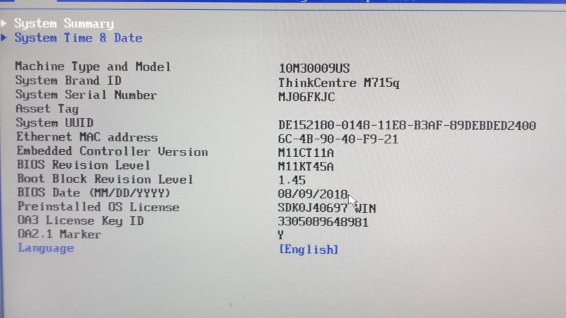 Lenovo ThinkCentre M715q USFF, AMD A12-9800E R7, 8GB DDR4, No HDD/No M.2 Sata
