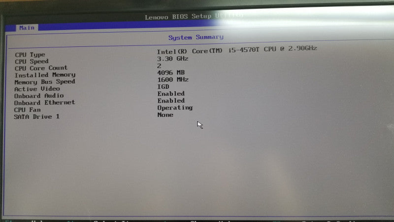 Lenovo thinkcenter M93p i5-4570T @ 2.90ghz / 4gb ram / no 2.5\\" HDDs