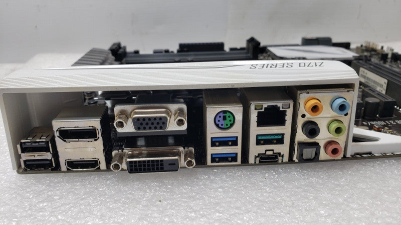 Asus Z170-A Motherboard with Core i5-6500 3.2GHz, No RAM/Heatsink/IO Back cover, for parts untested