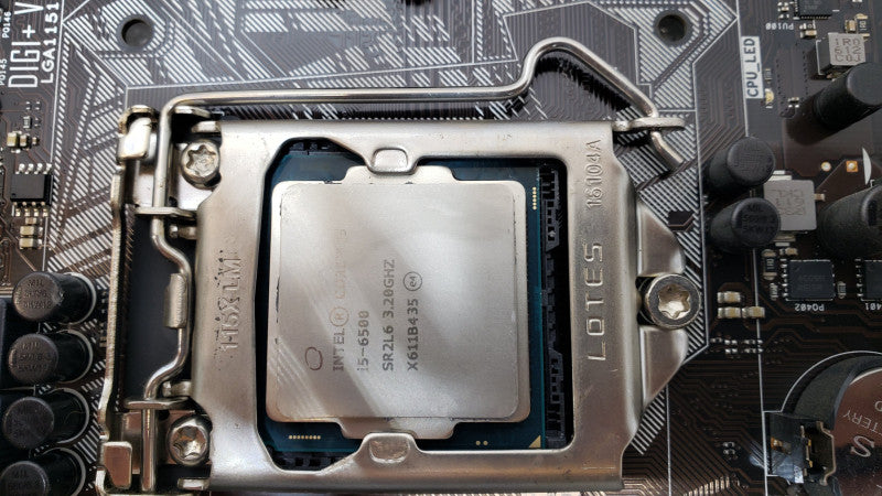 Asus Z170-A Motherboard with Core i5-6500 3.2GHz, No RAM/Heatsink/IO Back cover, for parts untested