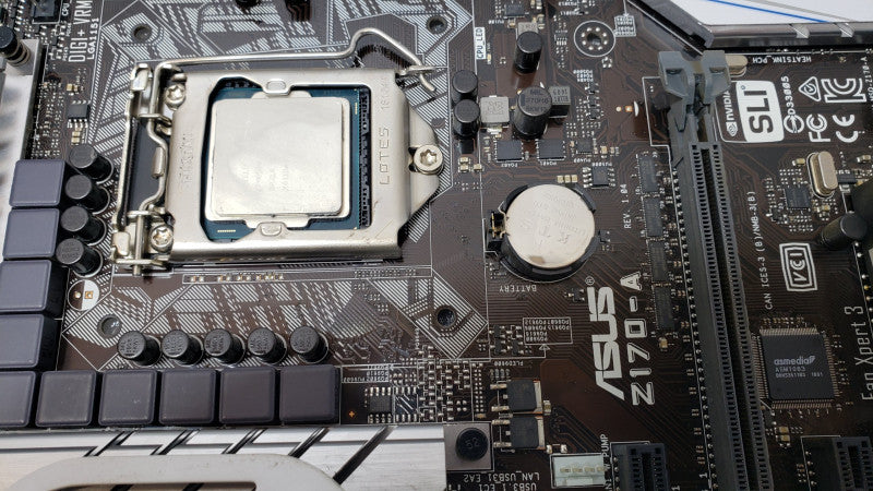 Asus Z170-A Motherboard with Core i5-6500 3.2GHz, No RAM/Heatsink/IO Back cover, for parts untested