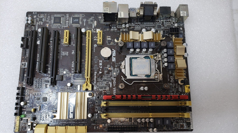 ASUS Z87-A Motherboard w/ i5-4690K 3.5GHz, 4GB RAM, No CPU Heat sink/Io Back Cover