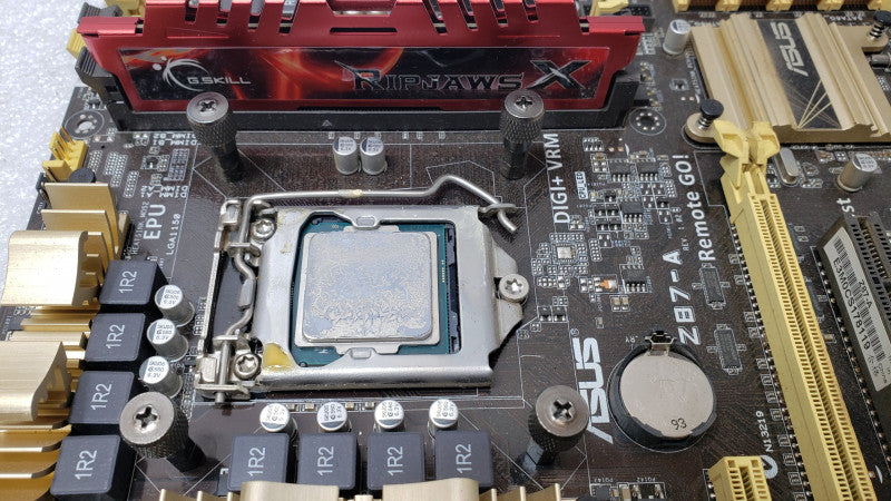 ASUS Z87-A Motherboard w/ i5-4690K 3.5GHz, 4GB RAM, No CPU Heat sink/Io Back Cover