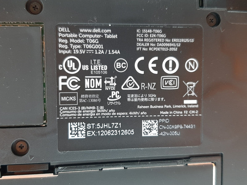 Dell Venue Pro T06G Atom Z3770 @ 1.46GHz 2GB RAM 64GB Flash - NO OS