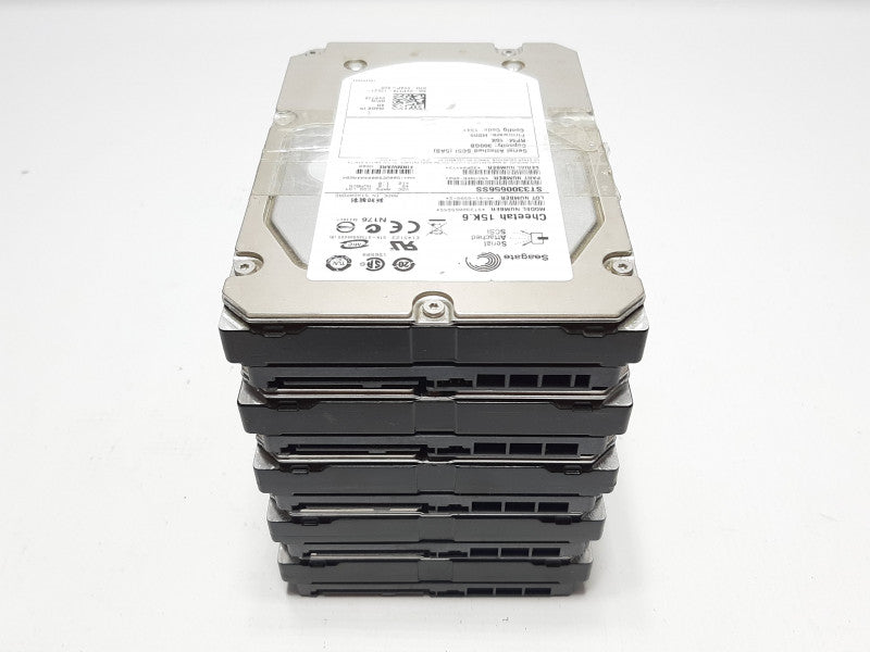 5x Assorted 3.5\\" 300GB 15.6K Hard Disk Drive (1x Seagate 4xHP)