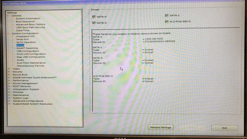 Dell Optiplex 3070, Intel Core I7-9700 3.0GHz 8-Core, 16GB DDR4, 1TB HDD