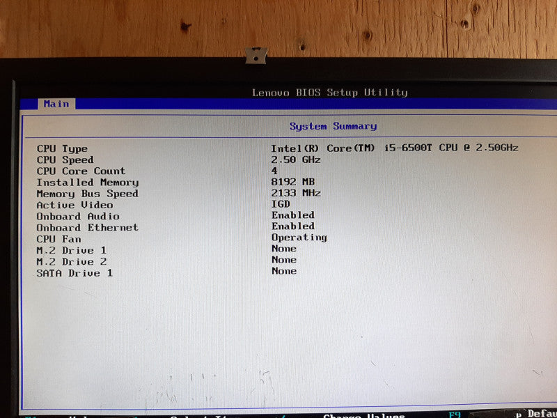 Lenovo ThinkCentre M910q i5-6500T @ 2.50GHz 4GB RAM -No HDD